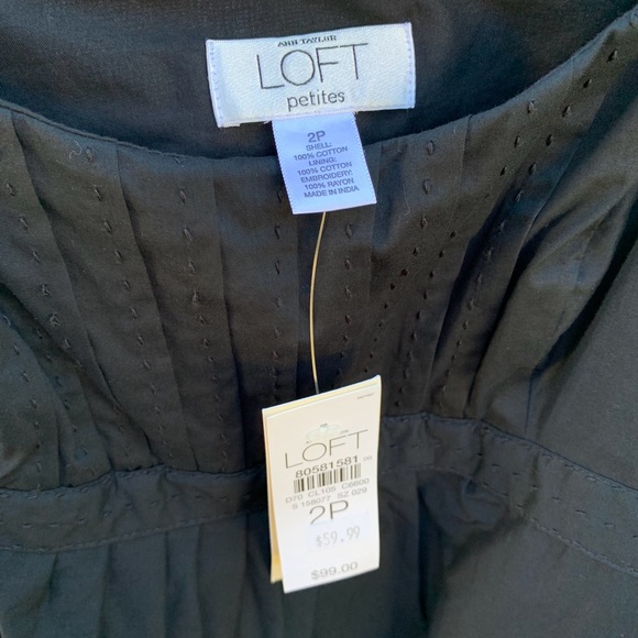 🖤Ann Taylor LOFT Black Dress | Beautiful detail🖤 - Picture 7 of 8